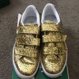 Puma Basket Stripe glitter